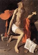 LA TOUR, Georges de Penitent St Jerome Sweden oil painting artist